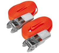 Sealey Ratchet Tie Down TD3006J 50mm x 6m Polyester Webbing 3000kg Breaking Strength