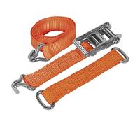 Car Transporter Ratchet Strap 50mm x 3m Steel Wheel - Single 4500kg Breaking Strength