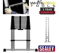 Sealey Telescopic Ladder 13-Tread EN 131 Aluminium Lightweight Soft Close
