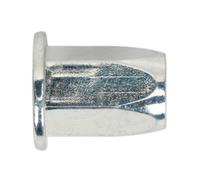 Sealey Threaded Insert Full Hex Standard Flange Zinc Plated M8 Pack Of 50 Tifhm8