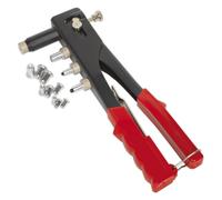Sealey Threaded Nut Riveter/Rivet Gun Rivnut Insert Tool + 40 Rivets M3-M6 AK393