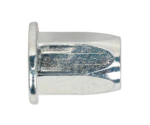 Sealey TIFHM8 Threaded Insert (Rivet Nut) M8 Full Hex Standard Flange Pack of 50