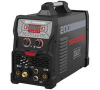 Sealey TIGACDC200 200A TIG/MMA AC/DC Pulse Inverter Welder 230V