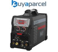 Sealey TIGACDC200 200A TIG/MMA AC/DC Pulse Inverter Welder 230V