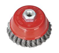 Sealey TKCB100 100mm Twist Knot Wire Cup Brush M14 x 2mm