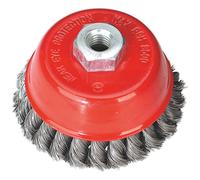 Sealey Twist Knot Cup Brush 100mm M14