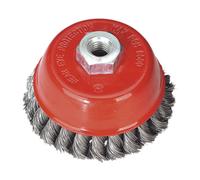Sealey Twist Knot Cup Brush 100mm M14