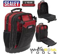 Sealey Tool Backpack Heavy Duty Rucksack 490mm Hard Base Padded Laptop Pocket