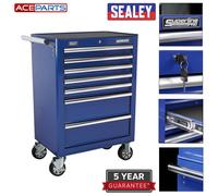 Sealey AP26479TC Rollcab 7 Drawer With Ball-Bearing Slides - Blue