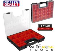 Sealey Tool Box Parts Storage Case 20 Removable Compartments Organiser Tray
