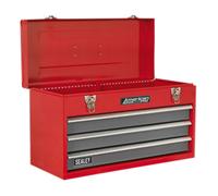 Sealey Tool Chest 3 Drawer Portable - Red/Grey