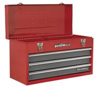 Sealey Tool Chest 3 Drawer Portable With Ball-Bearing Slides - Red/grey Ap9243Bb