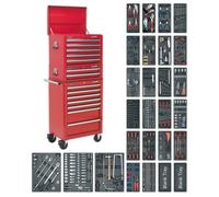Sealey Tool Chest Combination 14 Drawers Red 1179 Pieces Tool Kit Sptcombo1