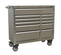 Sealey Tool Rollcab 11 Drawer 1055mm From Stainless Steel Heavy Duty PTB105511SS