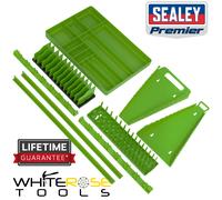 Sealey Tool Storage Organiser Set TSK01HV 9pc Hi Vis Green