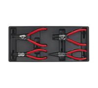 Sealey Tool Tray With Circlip Pliers 4 Piece Set Suitable For AP24 Series TBT03