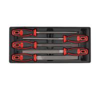 Sealey Tool Tray With Engineers File Set 5 Pieces 176.5 X 397 X 55mm Tbt09