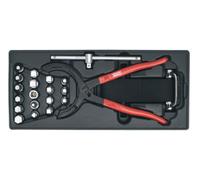 Sealey TBT28 Tool Tray With Oil Filter Wrench Pliers & Drain Plug Set 21Pc