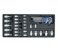 Sealey TBT08 Tool Tray With Trx-Star* Key Socket Bit & Socket Set 35Pc