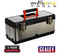 Stainless Steel Toolbox 505mm with Tote Tray