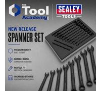 Sealey Premier Black 12pc Combination Spanner Set - AK63263B