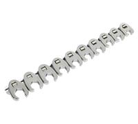 Sealey Tools Crowfoot Wrench Spanner Set 10pce 10mm 19mm 3/8 Drive