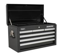 Topchest 6 Drawer with Ball-Bearing Slides - Black