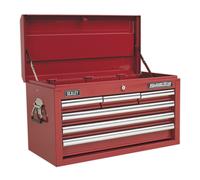 Sealey Topchest 6 Drawer with Ball Bearing Runners - Red Tool Chest AP33069
