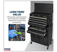 Sealey Top Chest & Rollcab Combination 6 Drawer with Tool Kit 247pc S01267