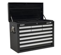 Sealey Topchest 10 Drawer With Ball-Bearing Slides - Black Ap33109B