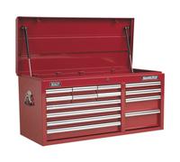 Sealey AP41149 Topchest 14 Drawer With Ball-Bearing Slides Heavy-Duty - Red