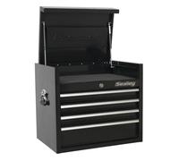 Sealey Topchest 4 Drawer 660mm Heavy-Duty Black Ptb66004