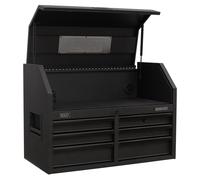 Sealey Superline PRO® Black Edition Topchest with 6 Soft Close Drawers & Pow