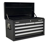 Sealey Topchest 6 Drawer With Ball-Bearing Slides - Black Ap33069B