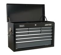 Sealey Topchest 9 Drawer with Ball Bearing Slides - Black/Grey