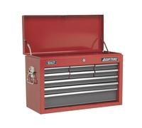 Sealey American Pro Topchest 9 Drawer with Ball-Bearing Slides - Red/Grey