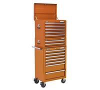 Sealey Topchest, Mid-Box & Rollcab Combination 14 Drawer with Ball-Bearing Slide