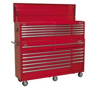 Sealey 23 Drawer Wide Tool Roller Cabinet and Top Chest Combo