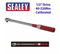 Sealey Torque Wrench Micrometer Style 1/2" Drive 40-220Nm Calibrated in EVA Tray