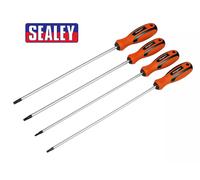 Siegen by Sealey 4pc TRX-Star* Long Screwdriver Set - S01289
