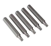 Sealey Torx Screwdriver Bit T40 75mm Pack of 5
