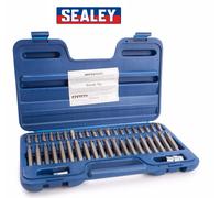 Sealey AK219 TRX-Star/Spline/Hex Bit Set 42 Piece 3/8 and 1/2sq Drive