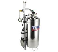 Sealey Air Operated Fuel Drainer 40L Stainless Steel