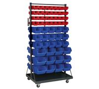 Sealey TPS118 Mobile Bin Storage System with 118 Bins