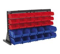 Sealey TPS1218 Bench Mounted Bin Storage System and 30 Bins