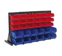 Sealey TPS1218 Bench Mounting Garage Parts Bin Storage/Storing System - 30 Bins