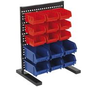 Sealey 30 Bin Bench Mounting Storage System Organiser + Steel Cross Bar Tps1218