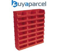 Sealey TPS124R Plastic Storage Bin 105 x 85 x 55mm, Red - Pack of 24