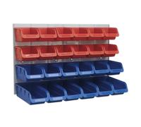Sealey TPS132 Bin & Panel Combination 24 Bins - Red/Blue