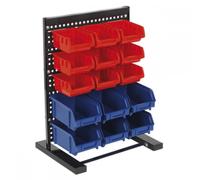 Sealey Freestanding Bench Rack and 15 Storage Bins